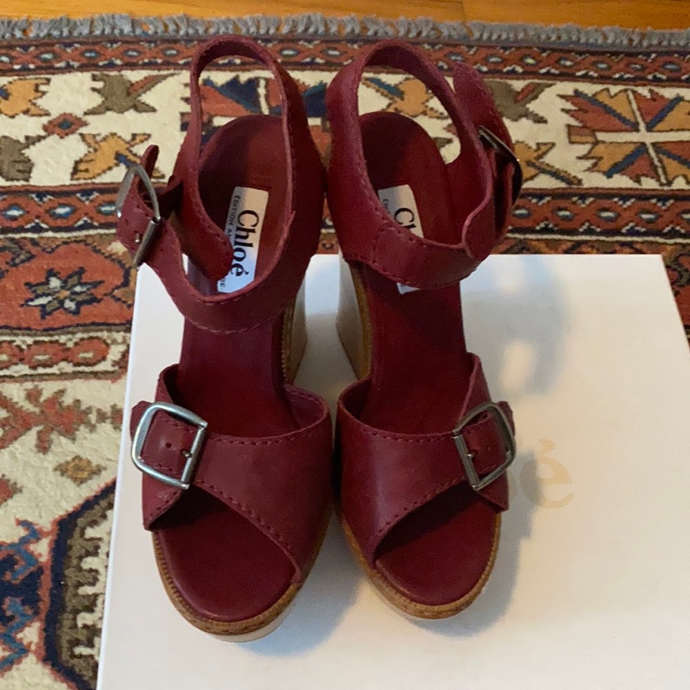 Vintage Style Chloe Platform Sandals 37.5